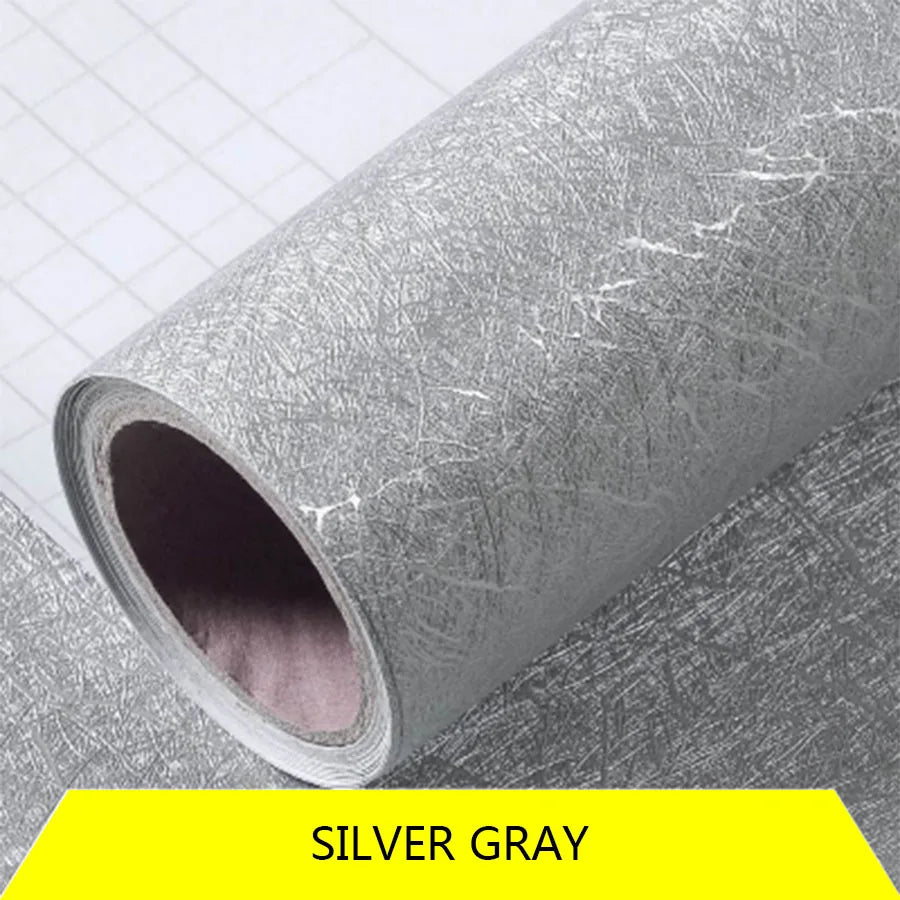 Self-Adhesive Wood Wallpaper White PVC Waterproof Decorative Film Kitchen Cabinet Bedroom Wardrobe Furniture Renovation Stickers