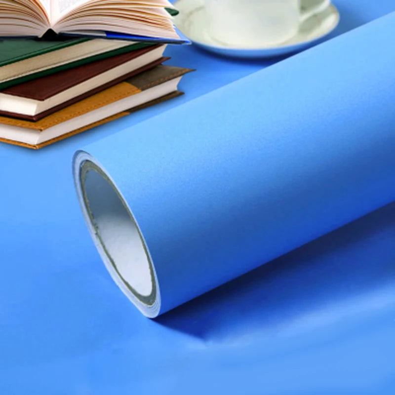 Self-Adhesive Wood Wallpaper White PVC Waterproof Decorative Film Kitchen Cabinet Bedroom Wardrobe Furniture Renovation Stickers