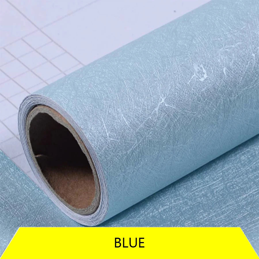 Self-Adhesive Wood Wallpaper White PVC Waterproof Decorative Film Kitchen Cabinet Bedroom Wardrobe Furniture Renovation Stickers