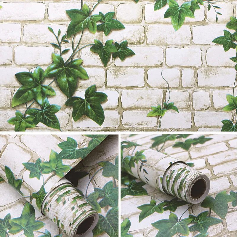 Self-Adhesive Wood Wallpaper White PVC Waterproof Decorative Film Kitchen Cabinet Bedroom Wardrobe Furniture Renovation Stickers