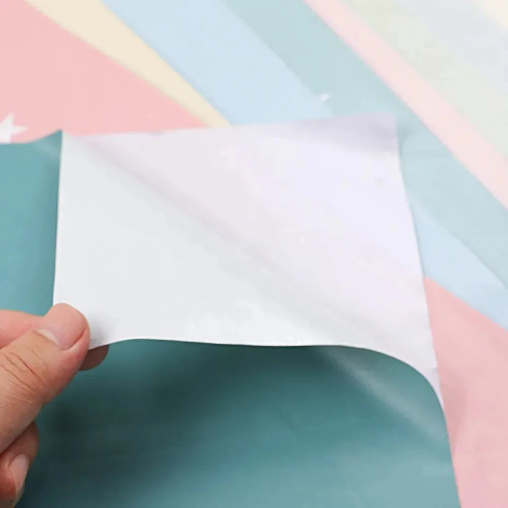 45cm PVC Waterproof Wall Sticker Solid Color DIY Self-adhesive Wallpaper Classic Modern Home Decoration Cabinet TV background