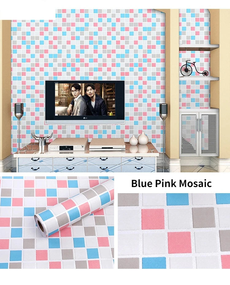 Self-Adhesive Wood Wallpaper White PVC Waterproof Decorative Film Kitchen Cabinet Bedroom Wardrobe Furniture Renovation Stickers