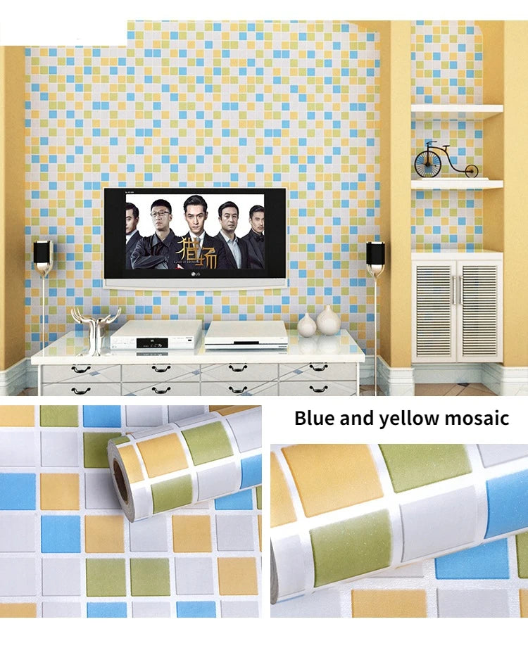 Self-Adhesive Wood Wallpaper White PVC Waterproof Decorative Film Kitchen Cabinet Bedroom Wardrobe Furniture Renovation Stickers